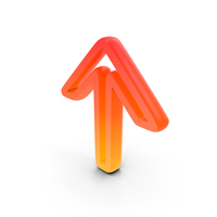 Up Arrow Outline Symbol PNG & PSD Images
