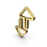 Up And Down Arrows Outline Symbol PNG & PSD Images
