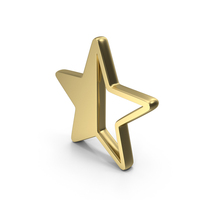 Half Filled Star Symbol PNG & PSD Images