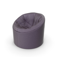 Soft Faux Leather Pouf PNG & PSD Images