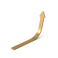 Rising Gold Arrow PNG & PSD Images