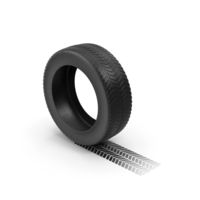 Car Tire With Braking Distance PNG & PSD Images