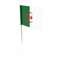 Algeria Tooth Pick Flag PNG & PSD Images