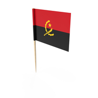 Angola Tooth Pick Flag PNG & PSD Images
