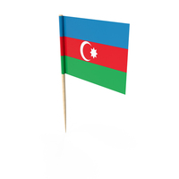 Azerbaijan Tooth Pick Flag PNG & PSD Images