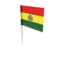 Bolivia Tooth Pick Flag PNG & PSD Images