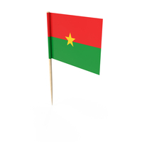 Burkina Tooth Pick Flag PNG & PSD Images