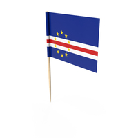 Cabo Verde Tooth Pick Flag PNG & PSD Images
