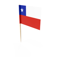 Chile Tooth Pick Flag PNG & PSD Images
