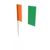 Cote d'Ivoire  Tooth Pick Flag PNG & PSD Images