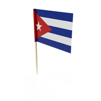 Cuba Tooth Pick Flag PNG & PSD Images