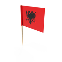 Albania Tooth Pick Flag PNG & PSD Images