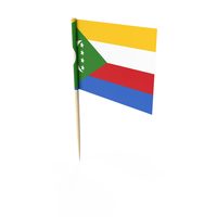 Comoros Country Tooth Pick Flag PNG & PSD Images