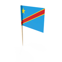 Democratic Republic of the Congo Tooth Pick Flag PNG & PSD Images