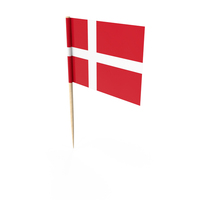 Denmark Tooth Pick Flag PNG & PSD Images
