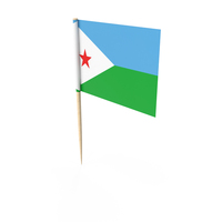 Djibouti Tooth Pick Flag PNG & PSD Images