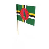 Dominica Tooth Pick Flag PNG & PSD Images