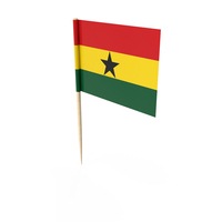 Ghana Tooth Pick Flag PNG & PSD Images