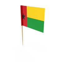 Guinea Bissau Tooth Pick Flag PNG & PSD Images