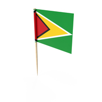 Guyana Tooth Pick Flag PNG & PSD Images