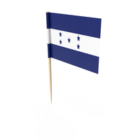 Honduras Tooth Pick Flag PNG & PSD Images