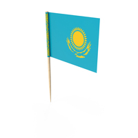Kazakhstan Tooth Pick Flag PNG & PSD Images