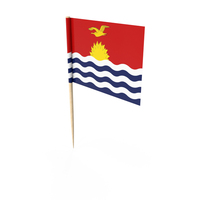 Kiribati Tooth Pick Flag PNG & PSD Images