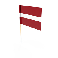 Latvia Tooth Pick Flag PNG & PSD Images