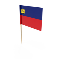 Liechtenstein Tooth Pick Flag PNG & PSD Images