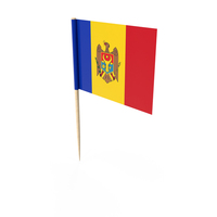 Moldova Tooth Pick Flag PNG & PSD Images