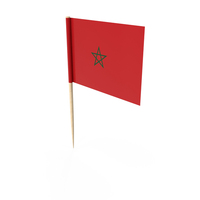 Morocco Tooth Pick Flag PNG & PSD Images