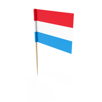 Luxembourg Tooth Pick Flag PNG & PSD Images