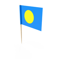 Palau Tooth Pick Flag PNG & PSD Images