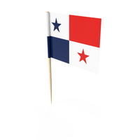 Panama Tooth Pick Flag PNG & PSD Images