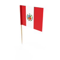 Peru Tooth Pick Flag PNG & PSD Images
