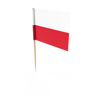 Poland  Tooth Pick Flag PNG & PSD Images