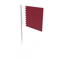 Qatar Tooth Pick Flag PNG & PSD Images