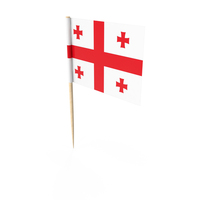 Republic of Georgia Tooth Pick Flag PNG & PSD Images