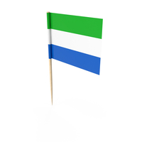 Sierra Leone Tooth Pick Flag PNG & PSD Images