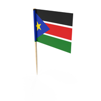South Sudan Tooth Pick Flag PNG & PSD Images
