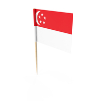 Singapore Tooth Pick Flag PNG & PSD Images