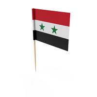 Syria Tooth Pick Flag PNG & PSD Images