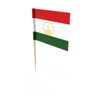 Tajikistan Tooth Pick Flag PNG & PSD Images