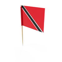 Trinidad and Tobago Tooth Pick Flag PNG & PSD Images