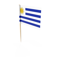 Uruguay Tooth Pick Flag PNG & PSD Images
