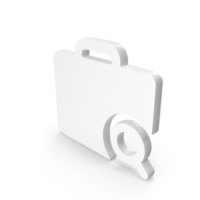 Business Briefcase Icon White PNG & PSD Images
