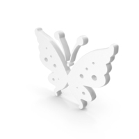 White Butterfly Icon PNG & PSD Images