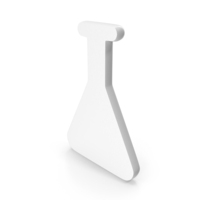 Chemical Test Tube Icon White PNG & PSD Images