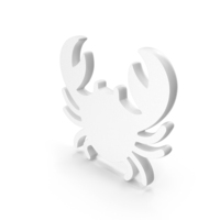 Ocean Crab Icon White PNG & PSD Images