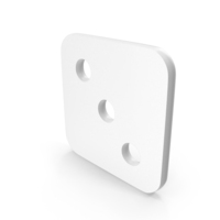 White Dice Three Icon PNG & PSD Images